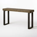 Sidetable voor de hal van hout, kleur naturelbruin