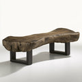 Sidetable voor de hal van hout, kleur naturelbruin