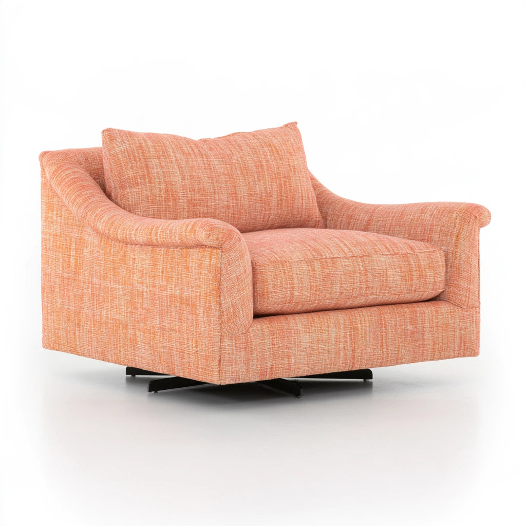 Accentfauteuil draaibaar, kleur grijs