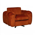 Accentfauteuil draaibaar, kleur grijs