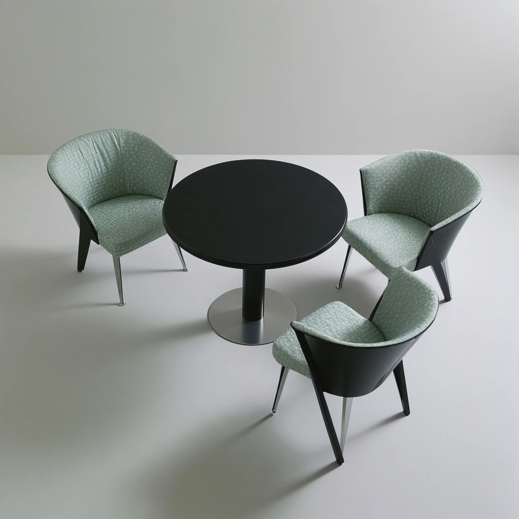 Tuinset met tafel en stoelen, kleur grijs
