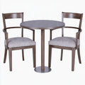 Tuinset met tafel en stoelen, kleur grijs